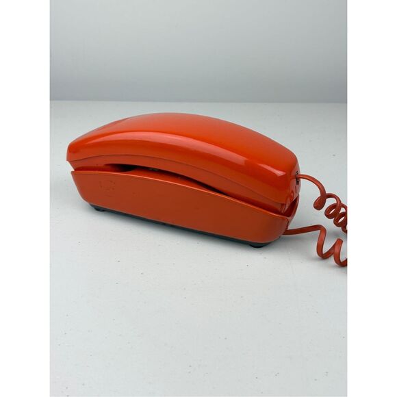 Vintage Western Electric Trimline Touch Tone Wall Telephone Burnt Orange DL2425 - Picture 4 of 10